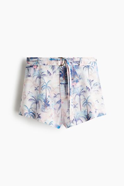 Belted Ultra High Rise Shorts
