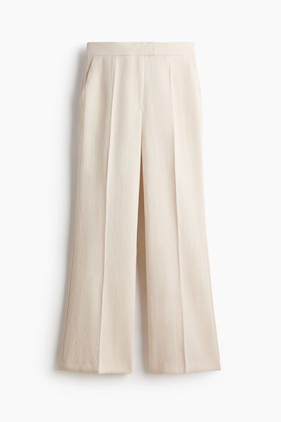 Bootcut tailored trousers