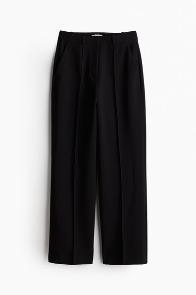 Crease-front trousers