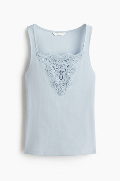 Lace-detail top