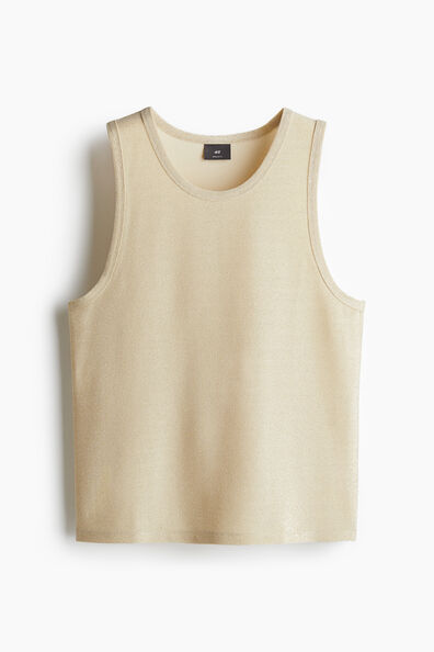 Regular Fit Shimmering vest top