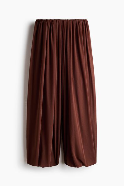 Draped balloon trousers