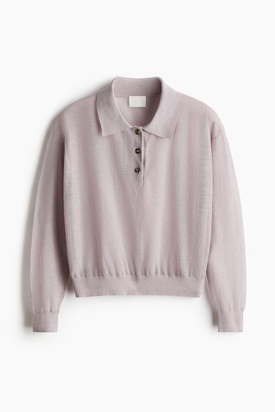 Knitted polo shirt