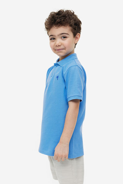 Cotton piqué polo shirt