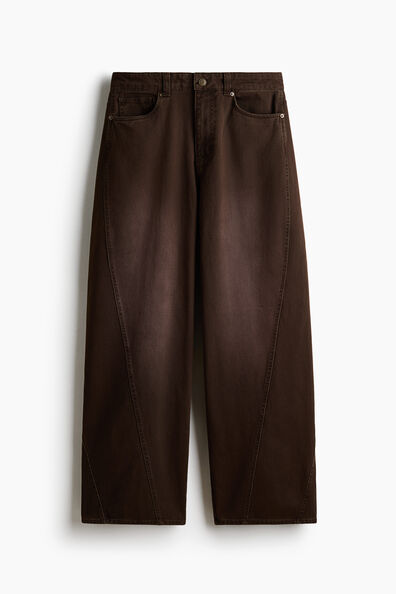 Loose Wide Twisted-seam jeans
