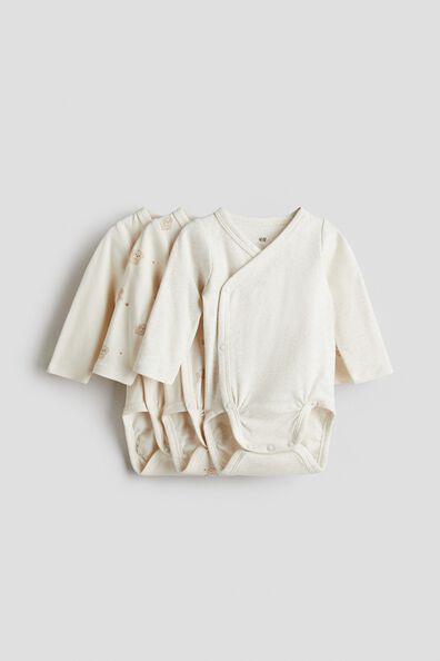 3-pack wrapover bodysuits