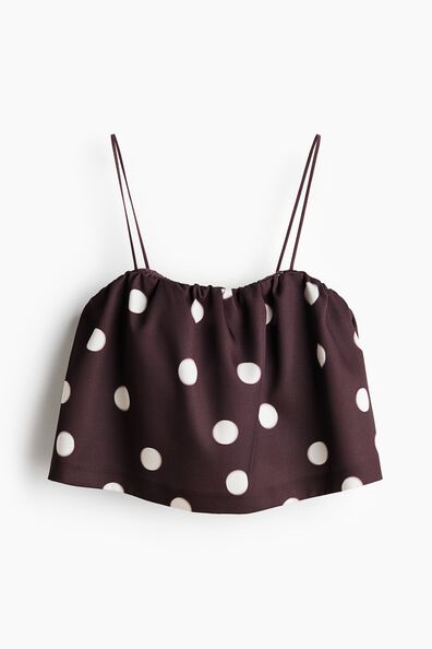 Gathered strappy top