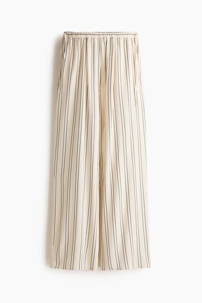 Wide drawstring trousers