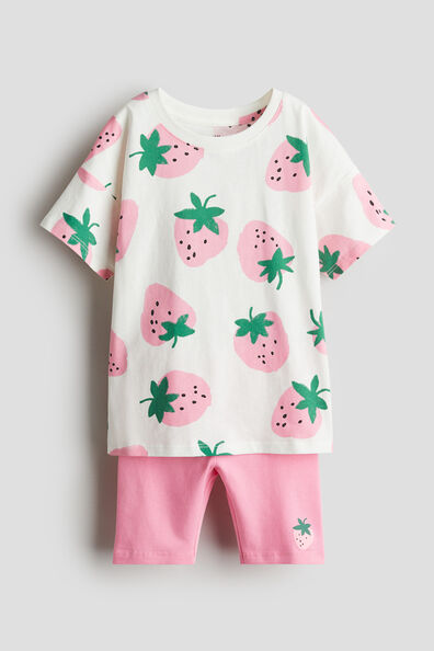 2-piece printed set