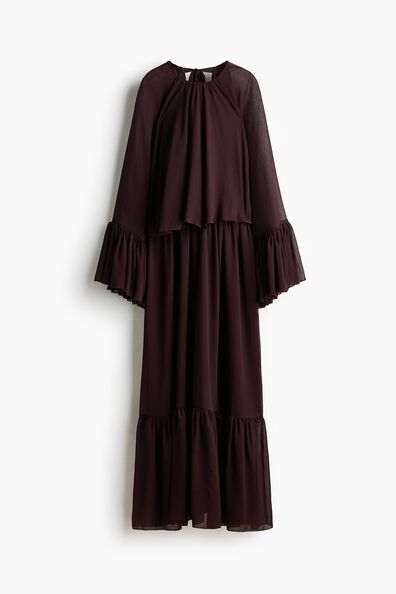 Oversized layered-look dress