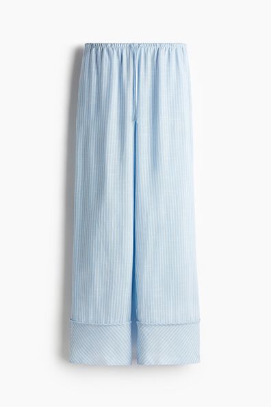 Wide drawstring trousers