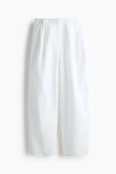 Tailored cotton trousers