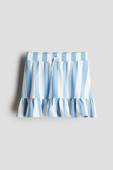 Flounce-trimmed skirt