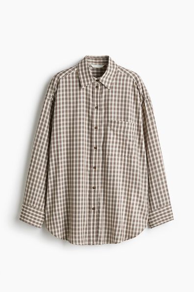 Oversized cotton shirt