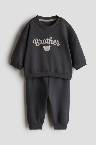 2-piece sibling sweatshirt set