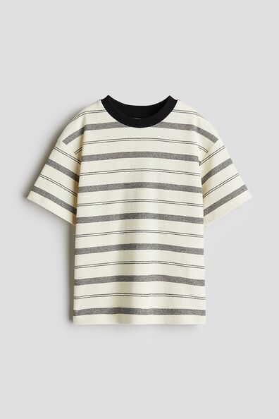 Loose-fit jacquard T-shirt