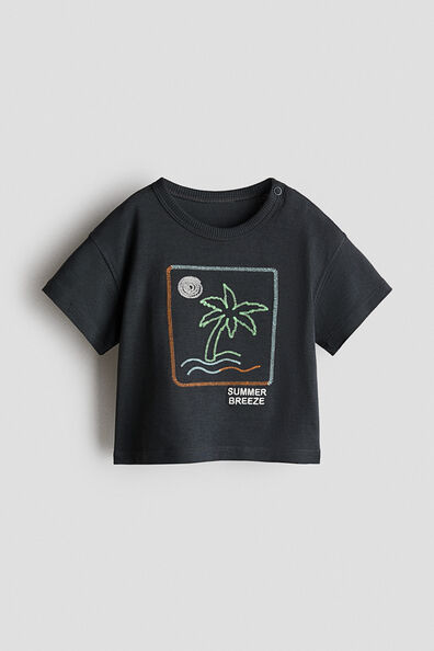 Motif-detail T-shirt