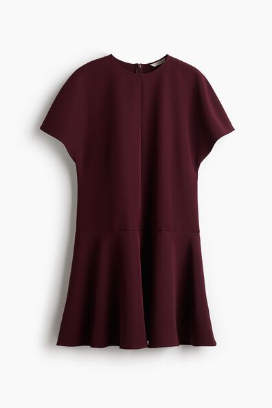 Butterfly-sleeved dress