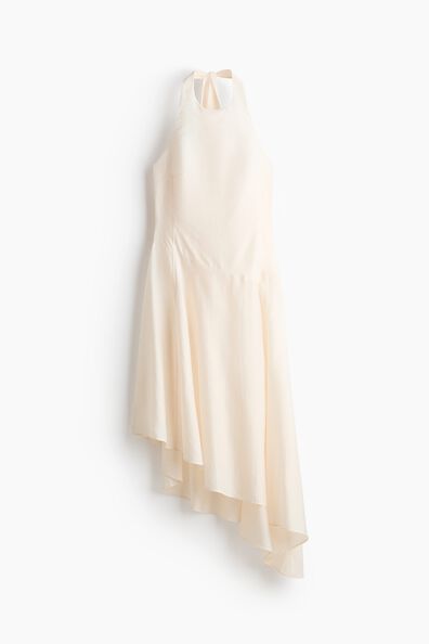 Asymmetric halterneck dress