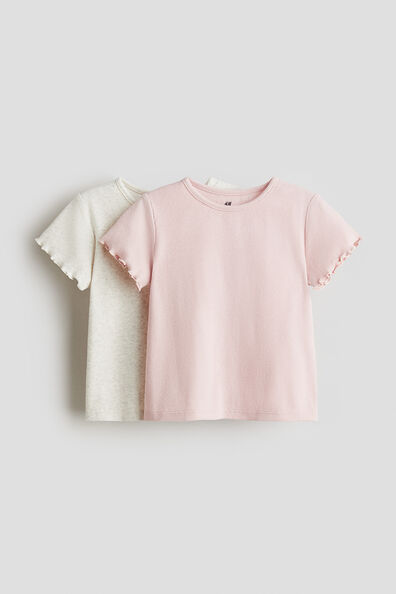 2-pack ribbed cotton T-shirts