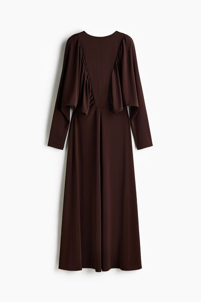 Gathered jersey dress