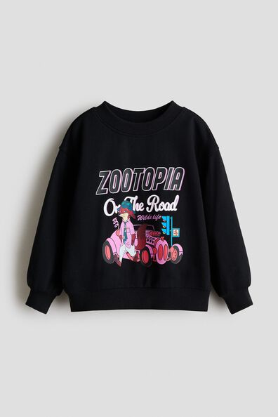 Print-motif sweatshirt