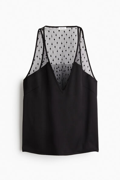 Mesh vest top
