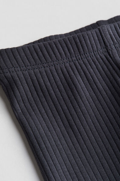 Ribbed cotton leggings