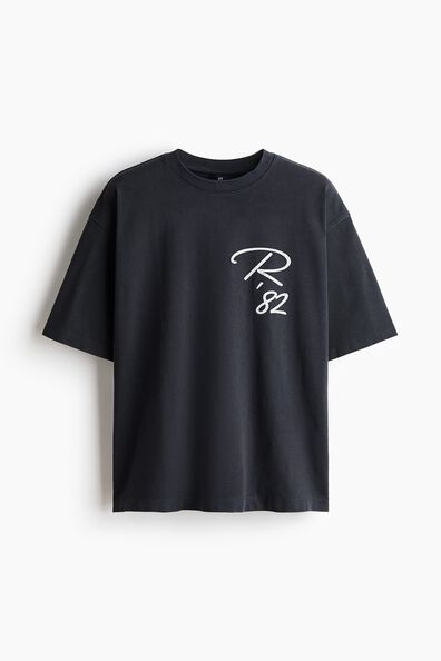Oversized Fit Printed cotton T-shirt