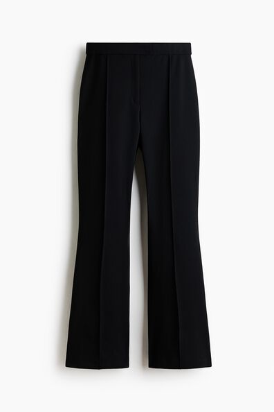 Bootcut crease-front trousers