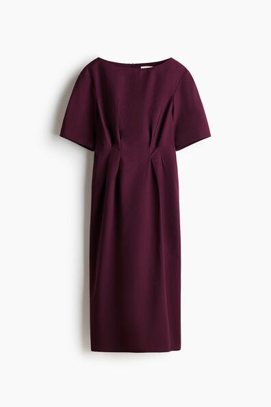 Waisted midi dress