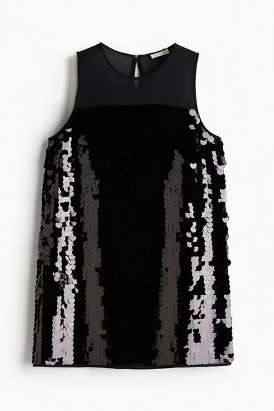 Sequined mini dress