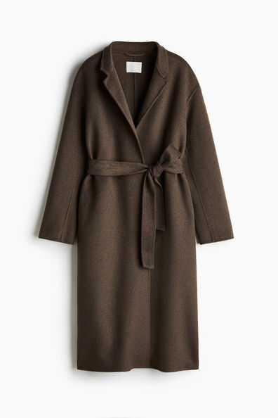 Handmade wool-blend coat