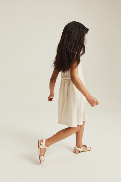 Sleeveless shirt dress