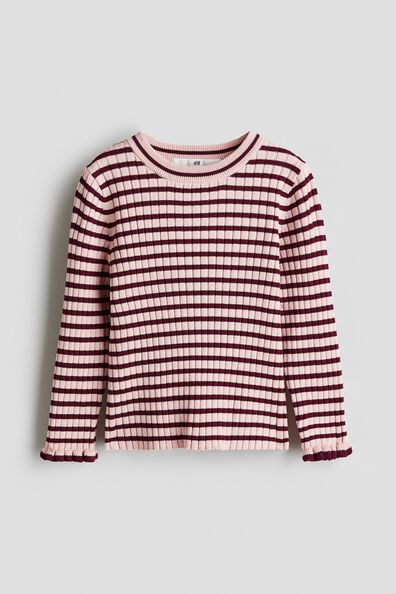 Rib-knit jumper