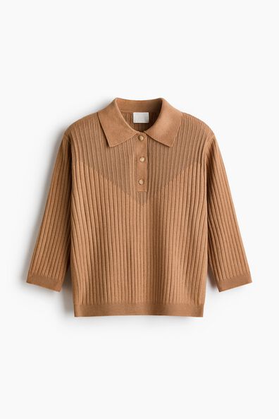 Rib-knit top
