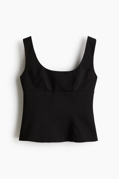Tapered-waist vest top