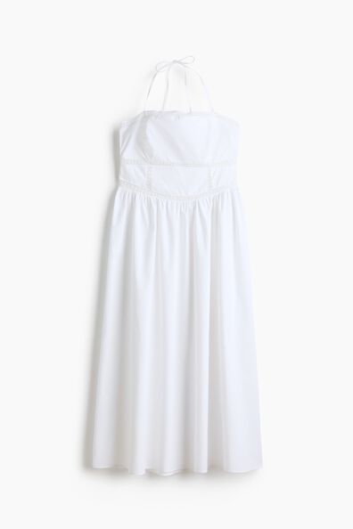 Tie-strap cotton dress