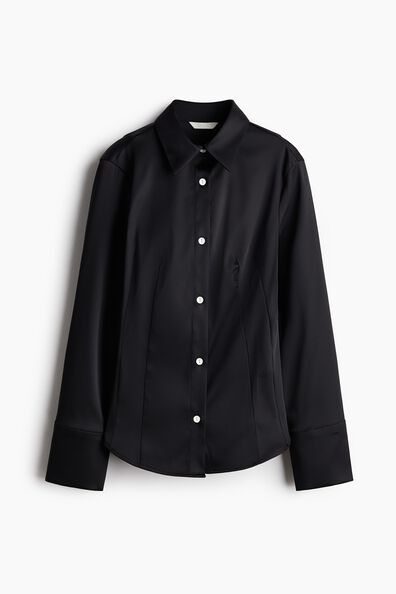 Fitted twill shirt