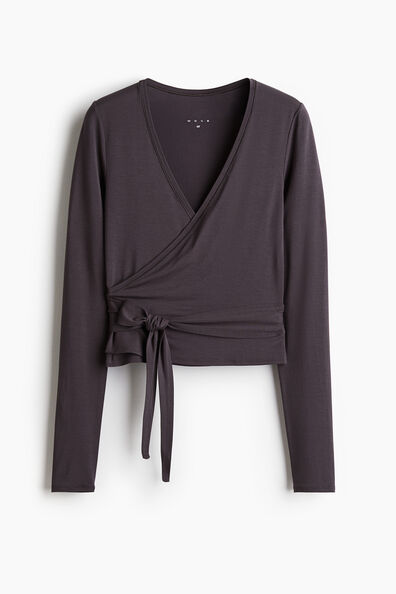 Sports wrap top in modal