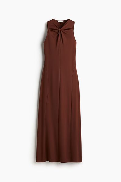 Knot-detail dress