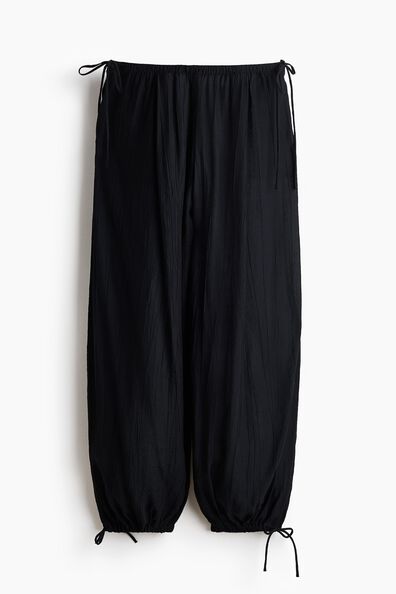 Balloon drawstring trousers