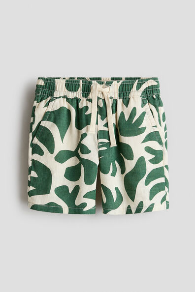 Printed cotton shorts