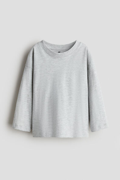 Long-sleeved cotton T-shirt