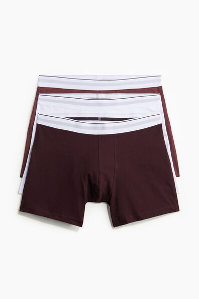 3-pack mid trunks with Lycra®