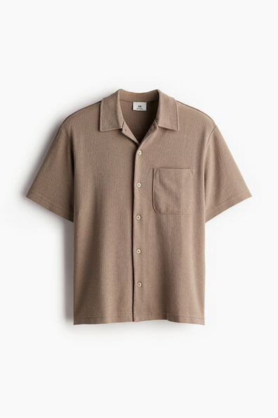 Regular Fit Textured jersey shirt