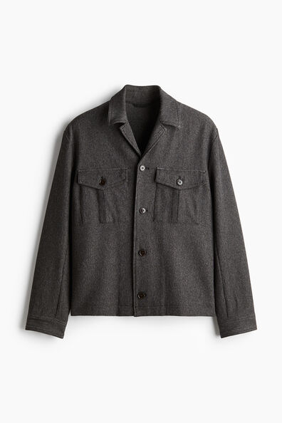 Regular Fit Twill shacket