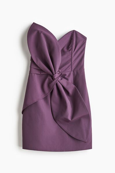 Knot-detail bandeau dress