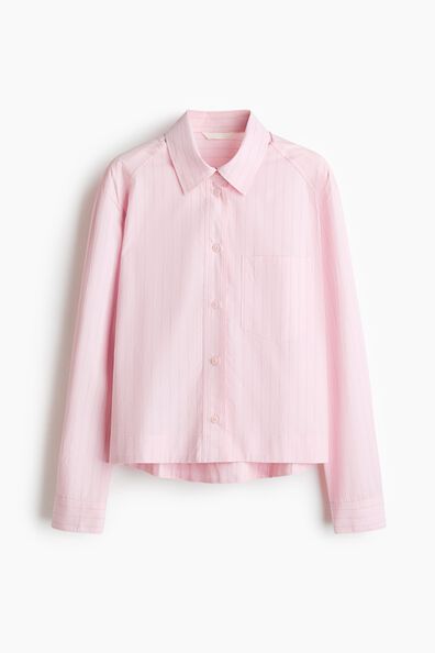 Oversized poplin shirt
