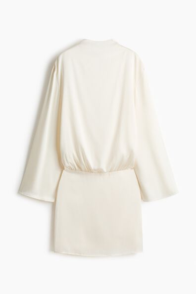 Draped satin dress